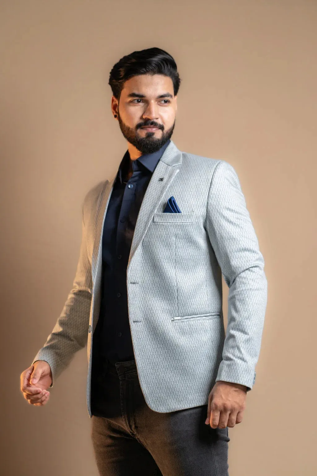 Grey Maze Tweed Blazer