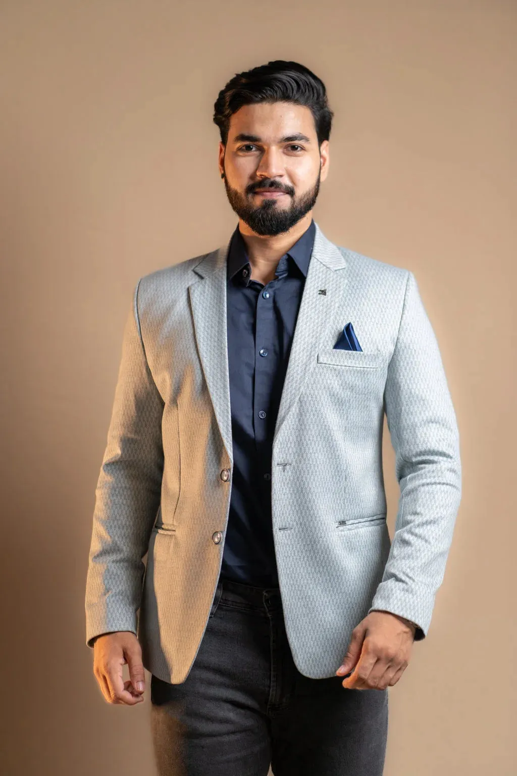 Grey Maze Tweed Blazer