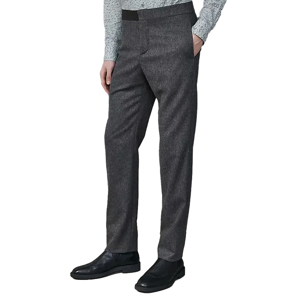 Hermes Bleu Pilote "Saint Germain" Pantalon Laine Matelasse Quilted Wool Men's Pants Sz44, BNWT!