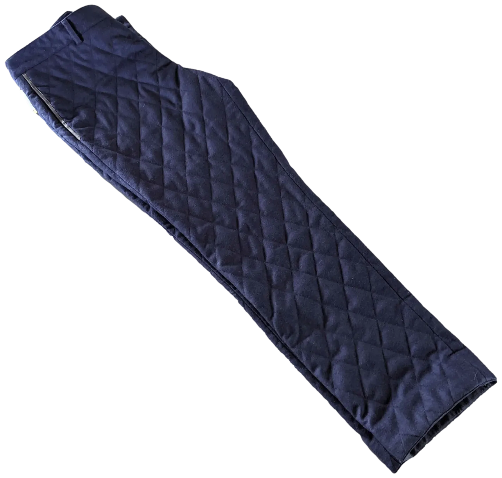 Hermes Bleu Pilote "Saint Germain" Pantalon Laine Matelasse Quilted Wool Men's Pants Sz44, BNWT!