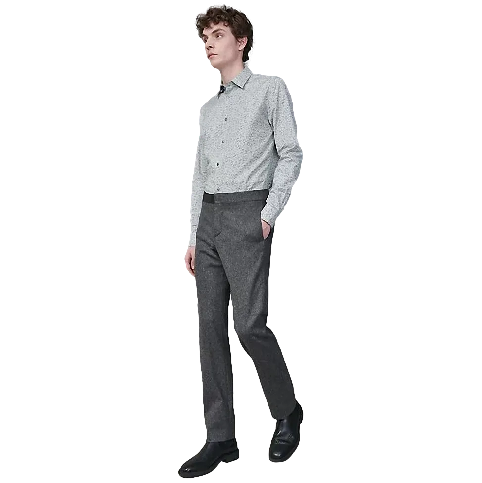 Hermes Bleu Pilote "Saint Germain" Pantalon Laine Matelasse Quilted Wool Men's Pants Sz44, BNWT!
