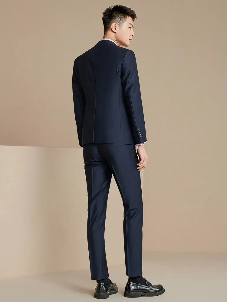 HLA Business Comfortable and Stylish Two-Piece Set Crisp Suit