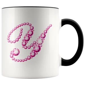 Initial Y | Monogram Coffee Mug | Custom Letter Mug | Bling Style | Initial Letter Cup
