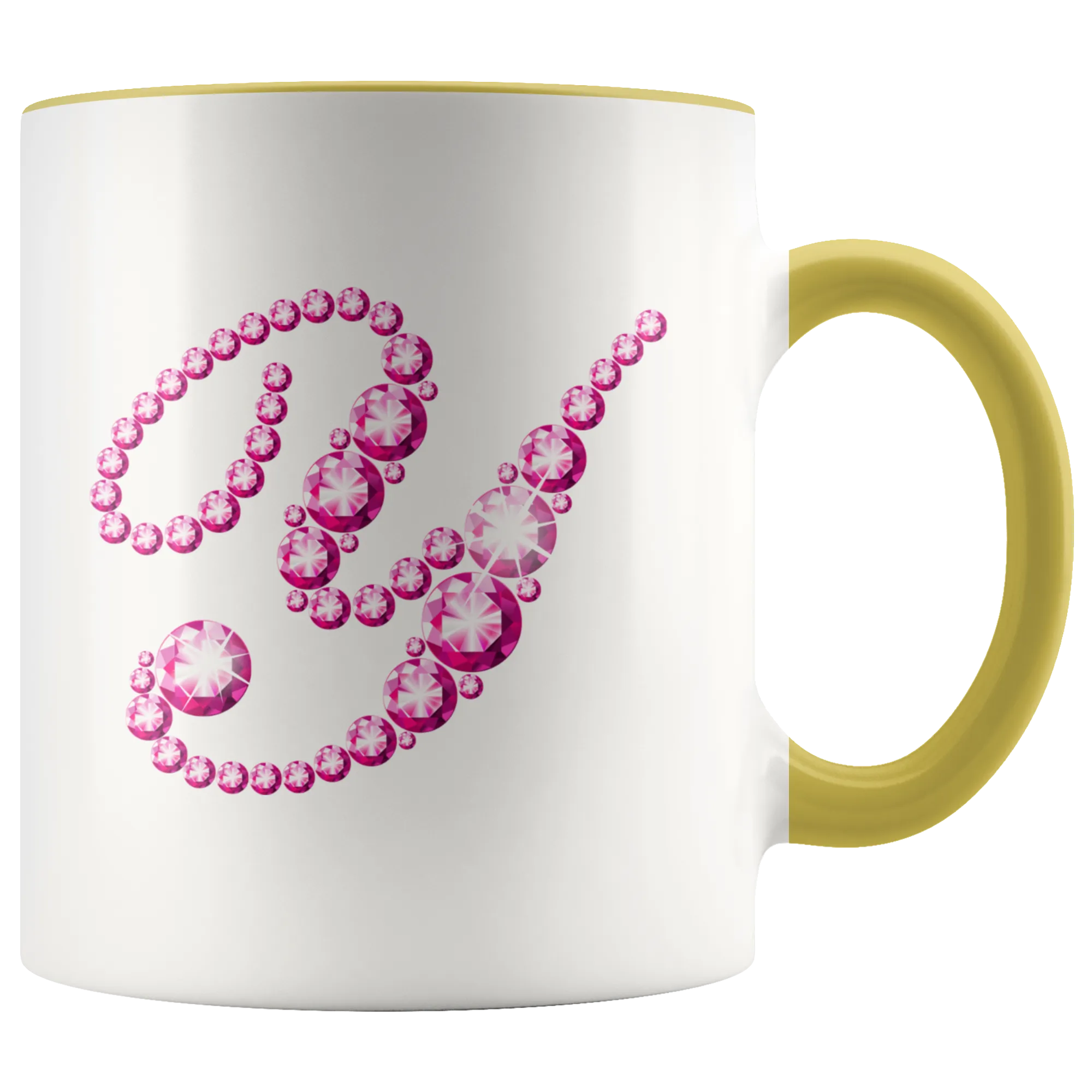 Initial Y | Monogram Coffee Mug | Custom Letter Mug | Bling Style | Initial Letter Cup