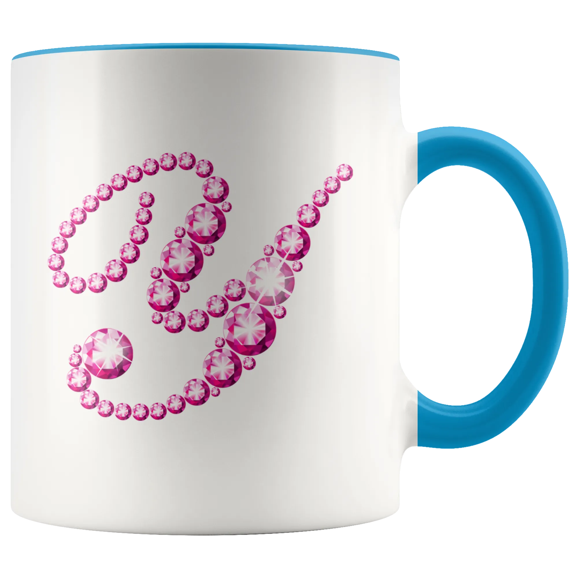 Initial Y | Monogram Coffee Mug | Custom Letter Mug | Bling Style | Initial Letter Cup