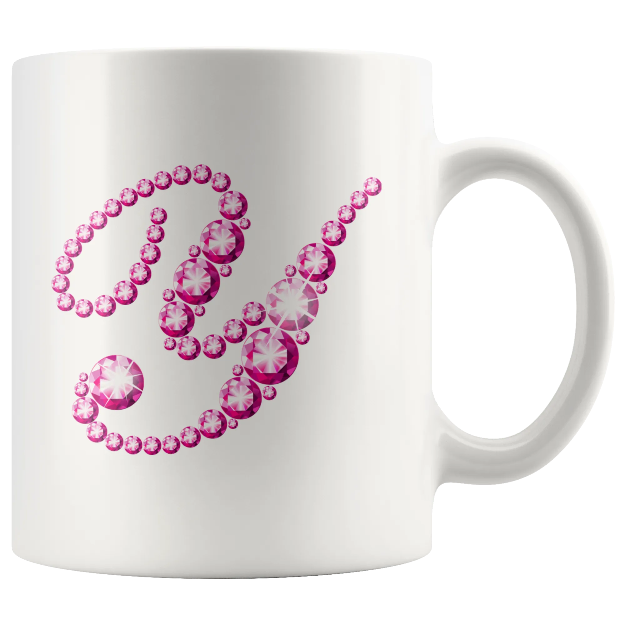 Initial Y | Monogram Coffee Mug | Custom Letter Mug | Bling Style | Initial Letter Cup