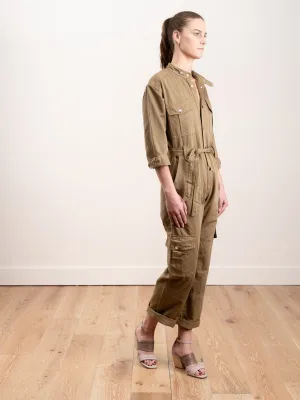 jumpsuit w/cargo pockets - olive
