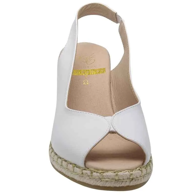 Kate Appleby White Wedge Sandal - Tregele