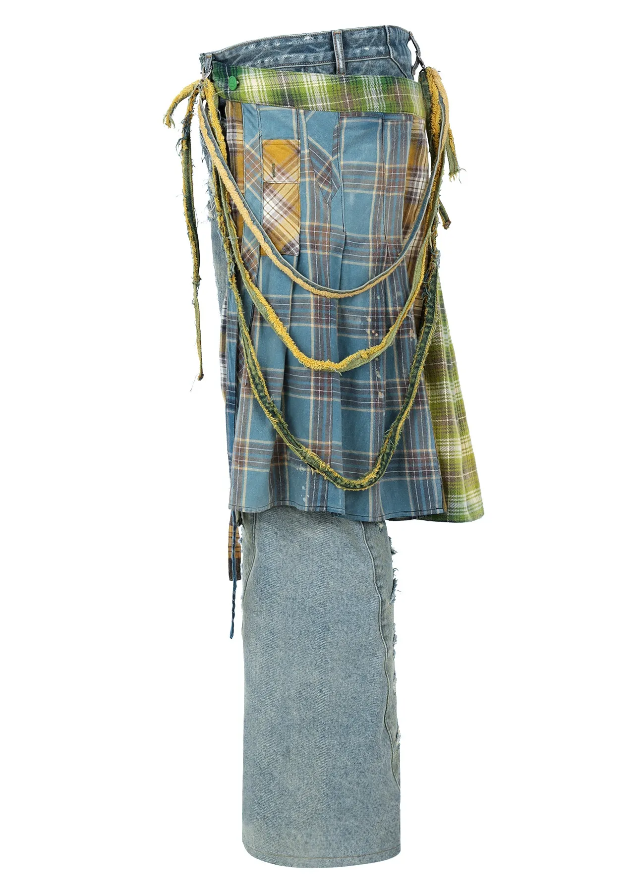 KILTED FLANNEL DENIM