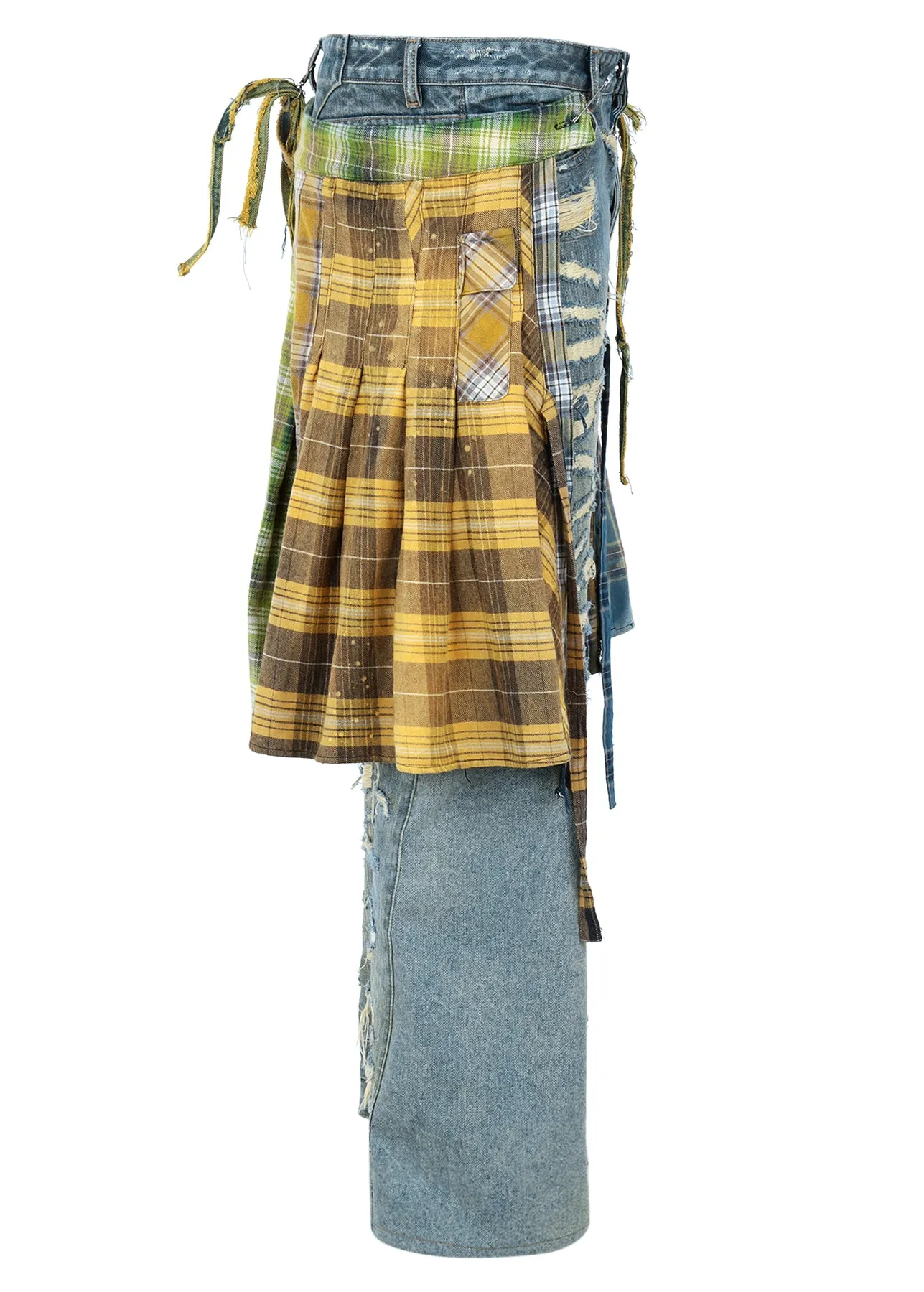 KILTED FLANNEL DENIM
