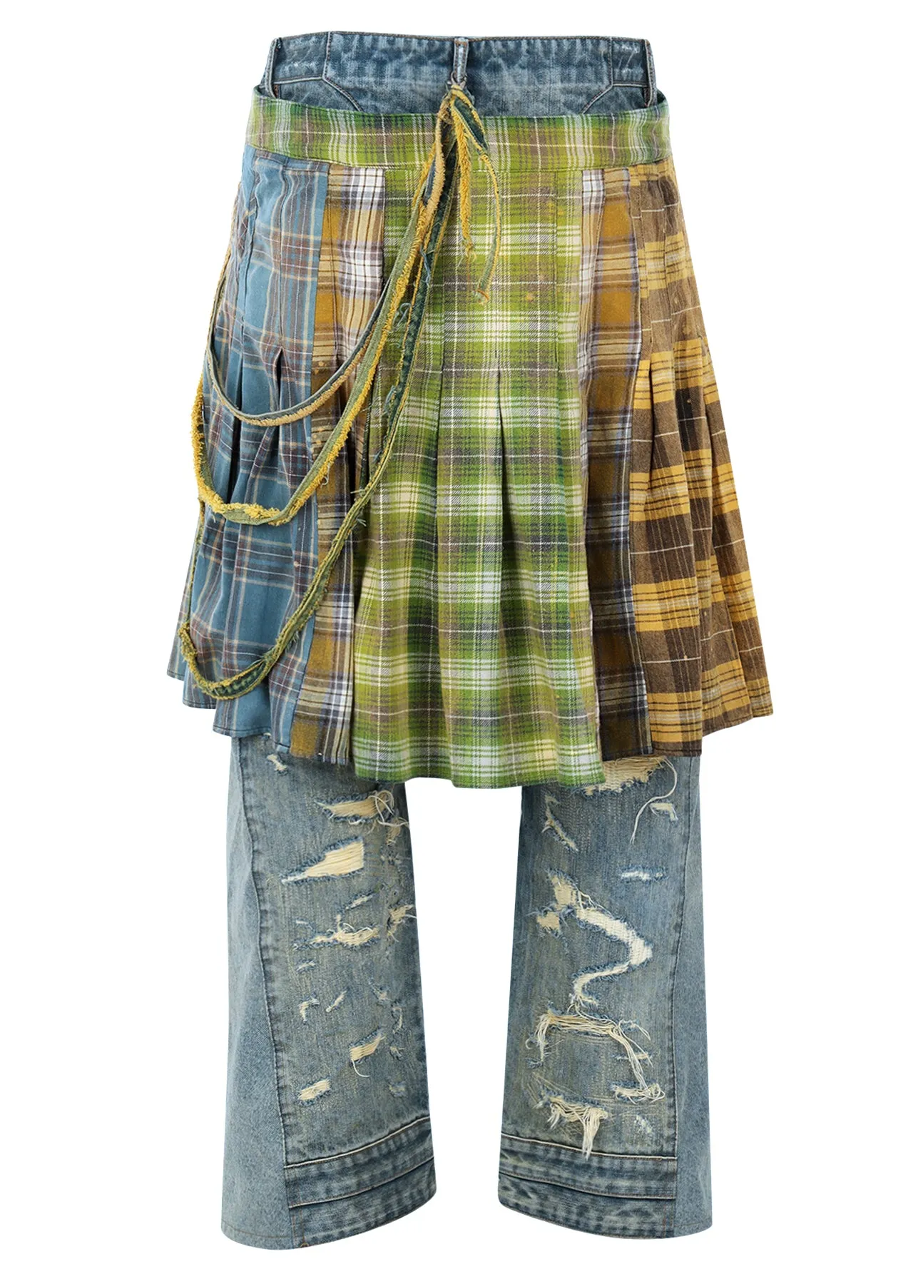 KILTED FLANNEL DENIM