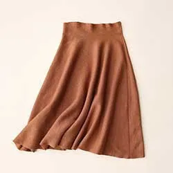Knit Long Skirts Women Wool Mid-Calf Knit Skirt For Women Saia Longa Woolen Umbrella Long Skirts