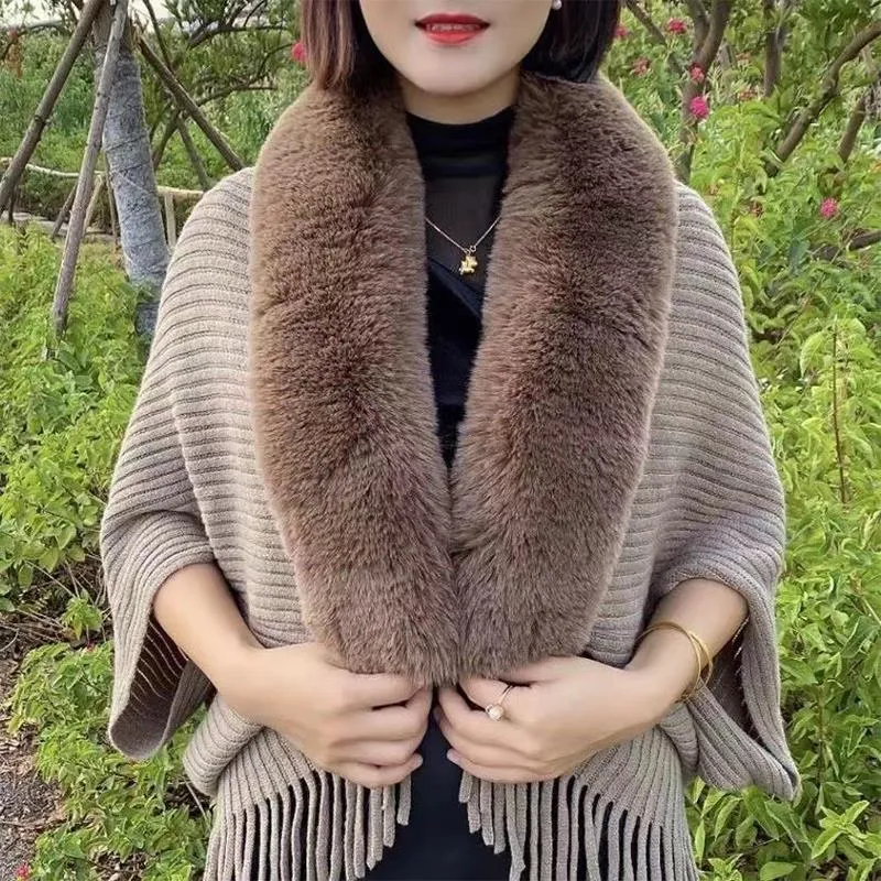 Knitted Loose Thickened Shawl Coat
