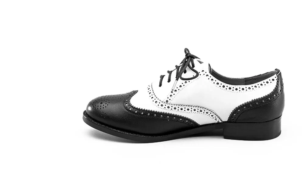 Lawrence Men's Vintage Spectator Shoes (Navy/Ivory)