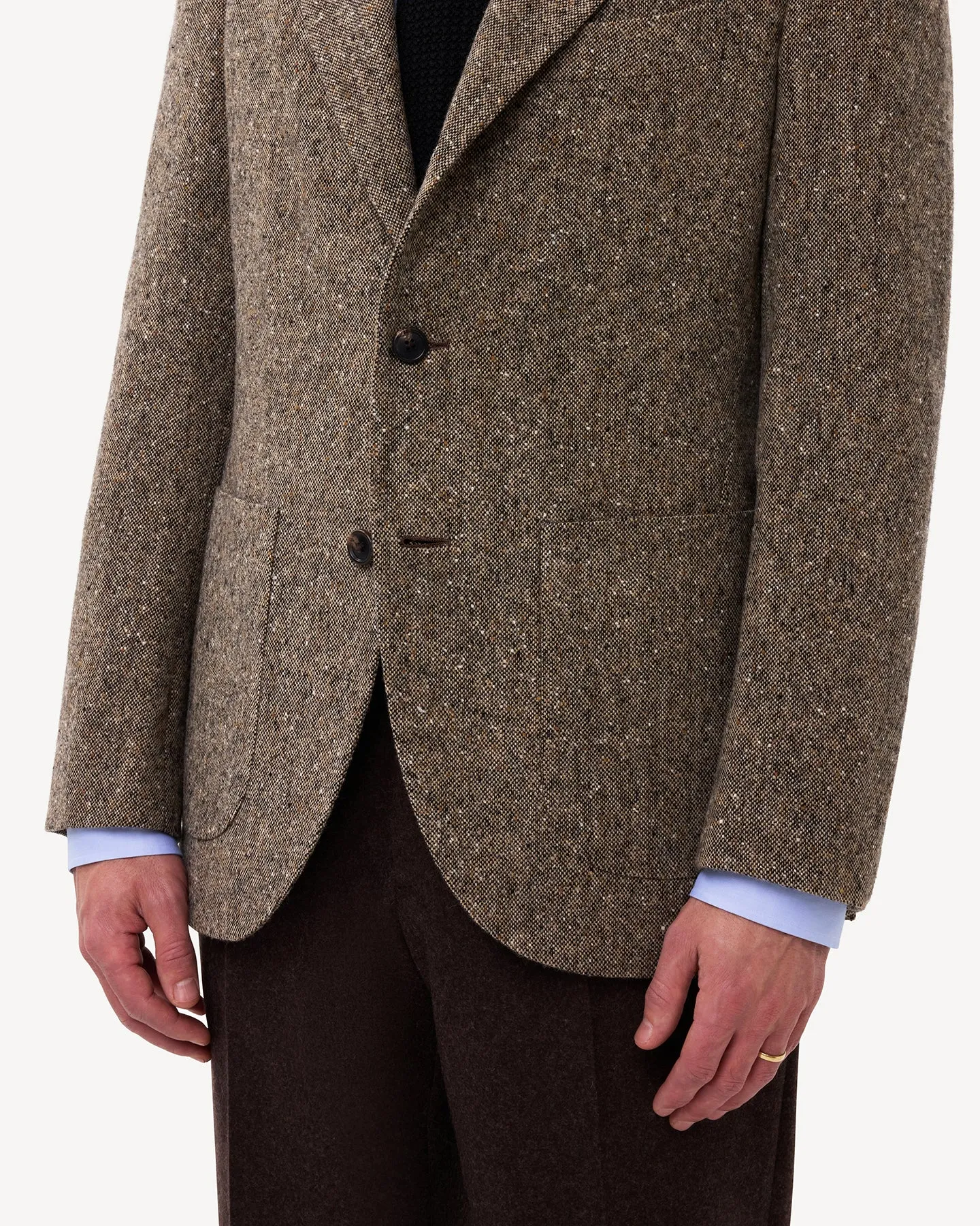 Light Brown Donegal Tweed Sport Coat