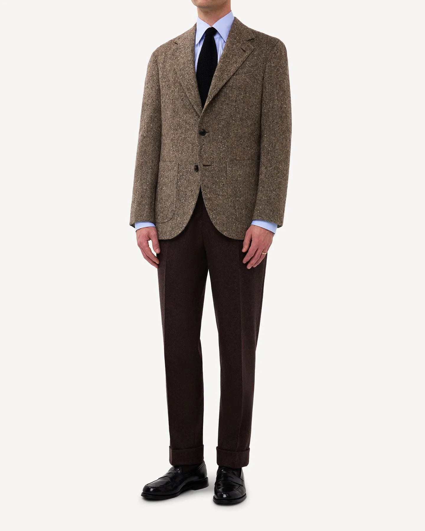 Light Brown Donegal Tweed Sport Coat
