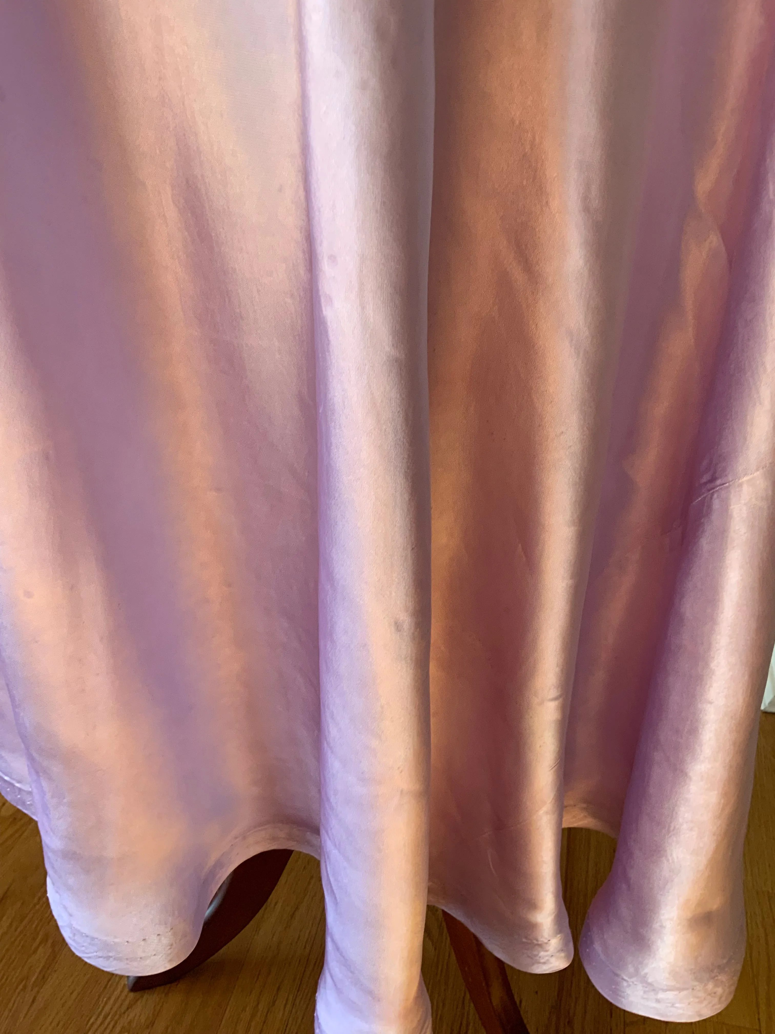 Lilac Satin Dress - 40s - 40L