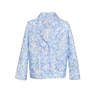 Linen-blend Jacket Mimi, Blue