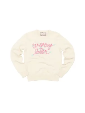 Lingua Franca Worry Later Crewneck