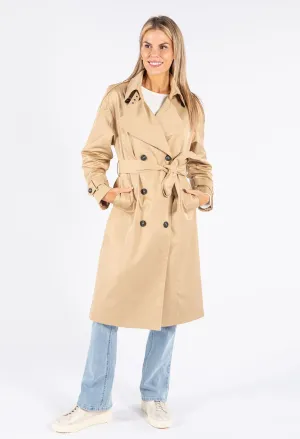 Longline Belted Trench Coat