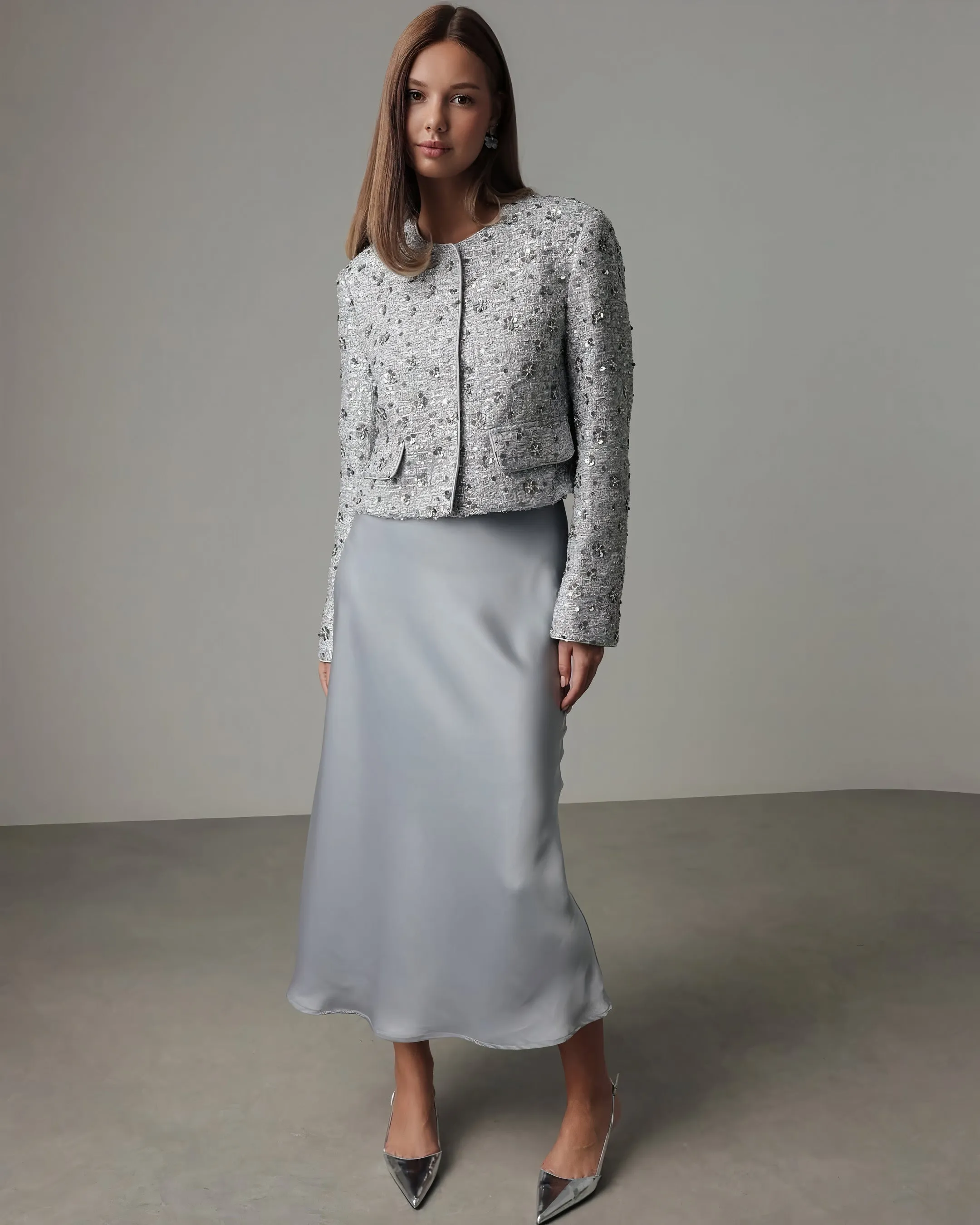 Luna Glimmer Sequin Jacket