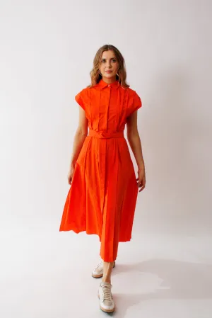 Mantu Pleated Effect Dress With Optional Belt