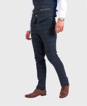 Marc Darcy Eton Trousers Navy