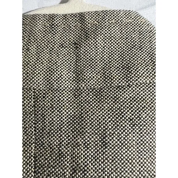 MAX MARA Italy Made Beige Gold Linen Blend Tweed Blazer Jacket Office Vtg  8