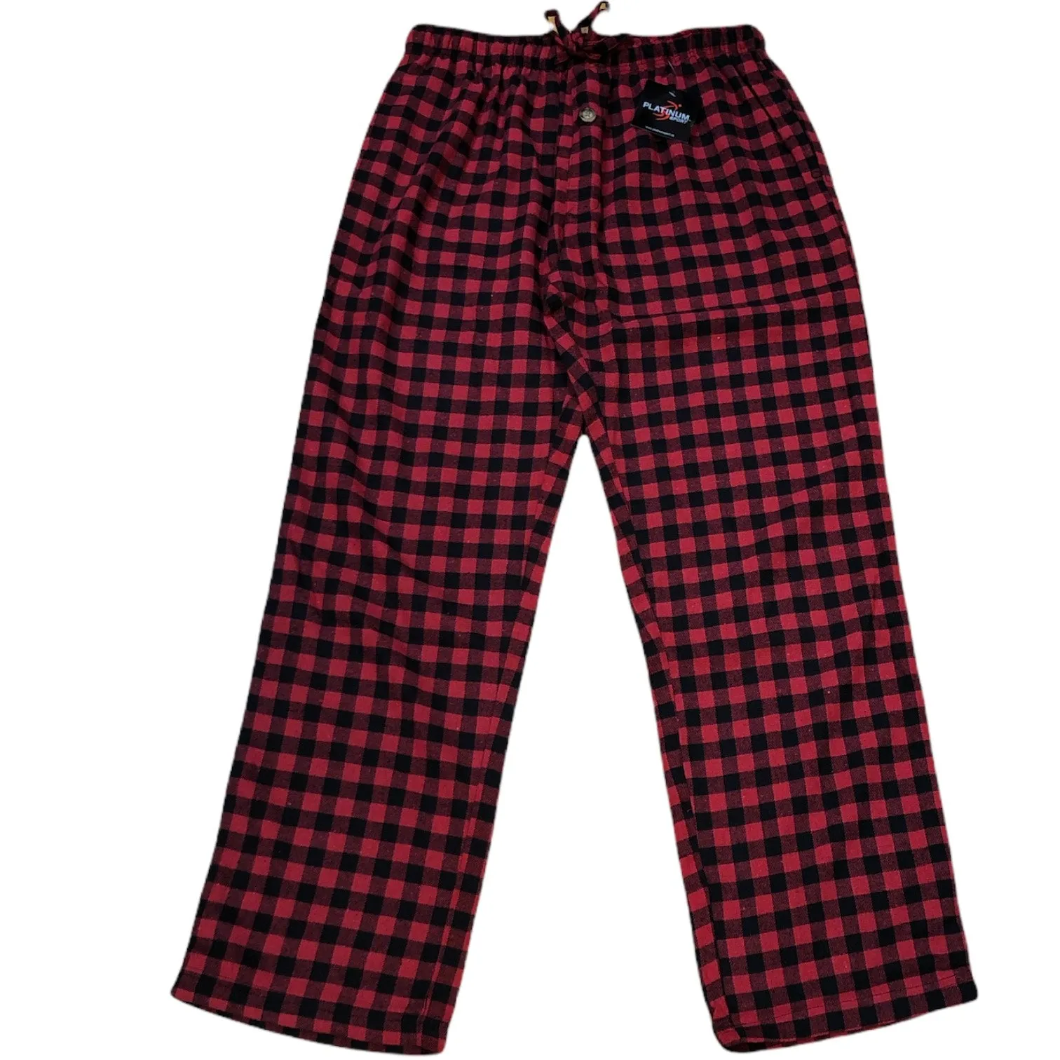 Men's 100% Cotton Flannel Plaid Sleep Pants