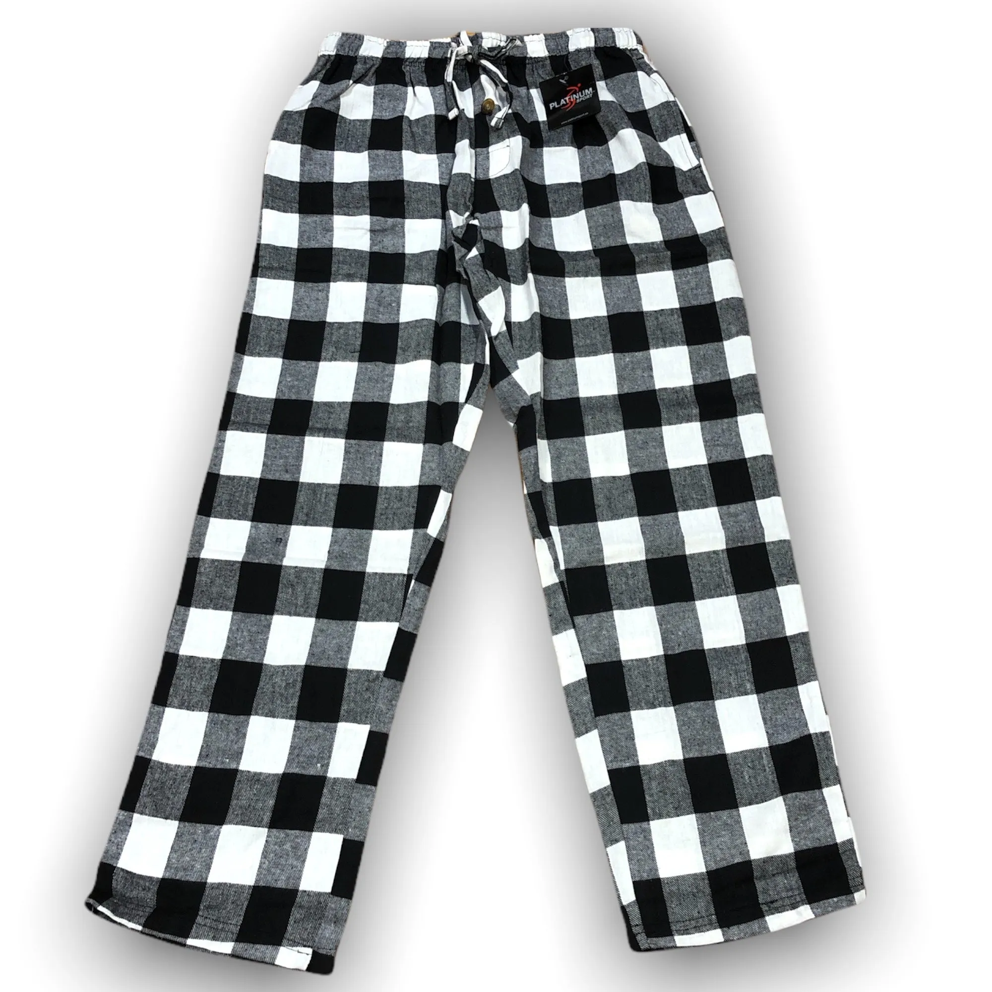 Men's 100% Cotton Flannel Plaid Sleep Pants