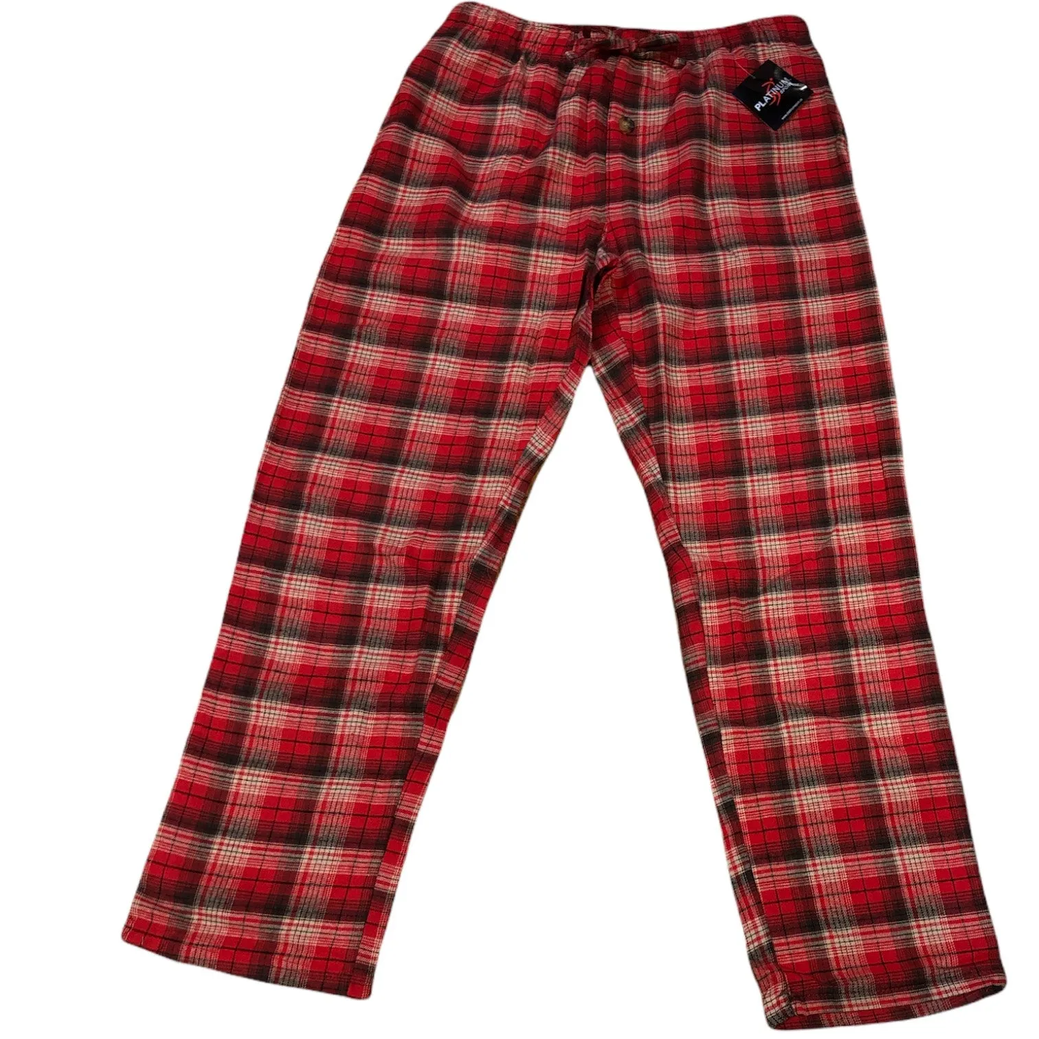 Men's 100% Cotton Flannel Plaid Sleep Pants