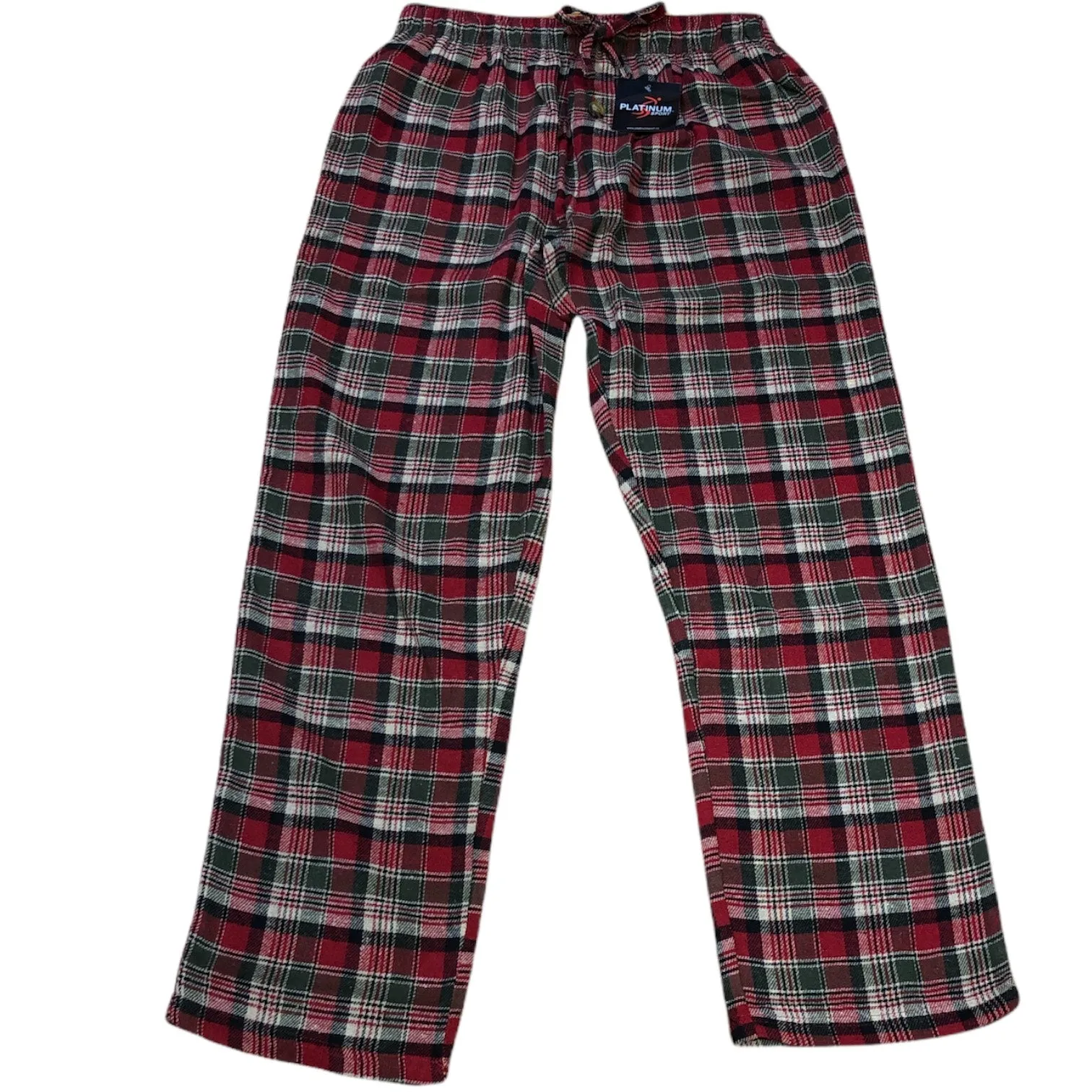 Men's 100% Cotton Flannel Plaid Sleep Pants