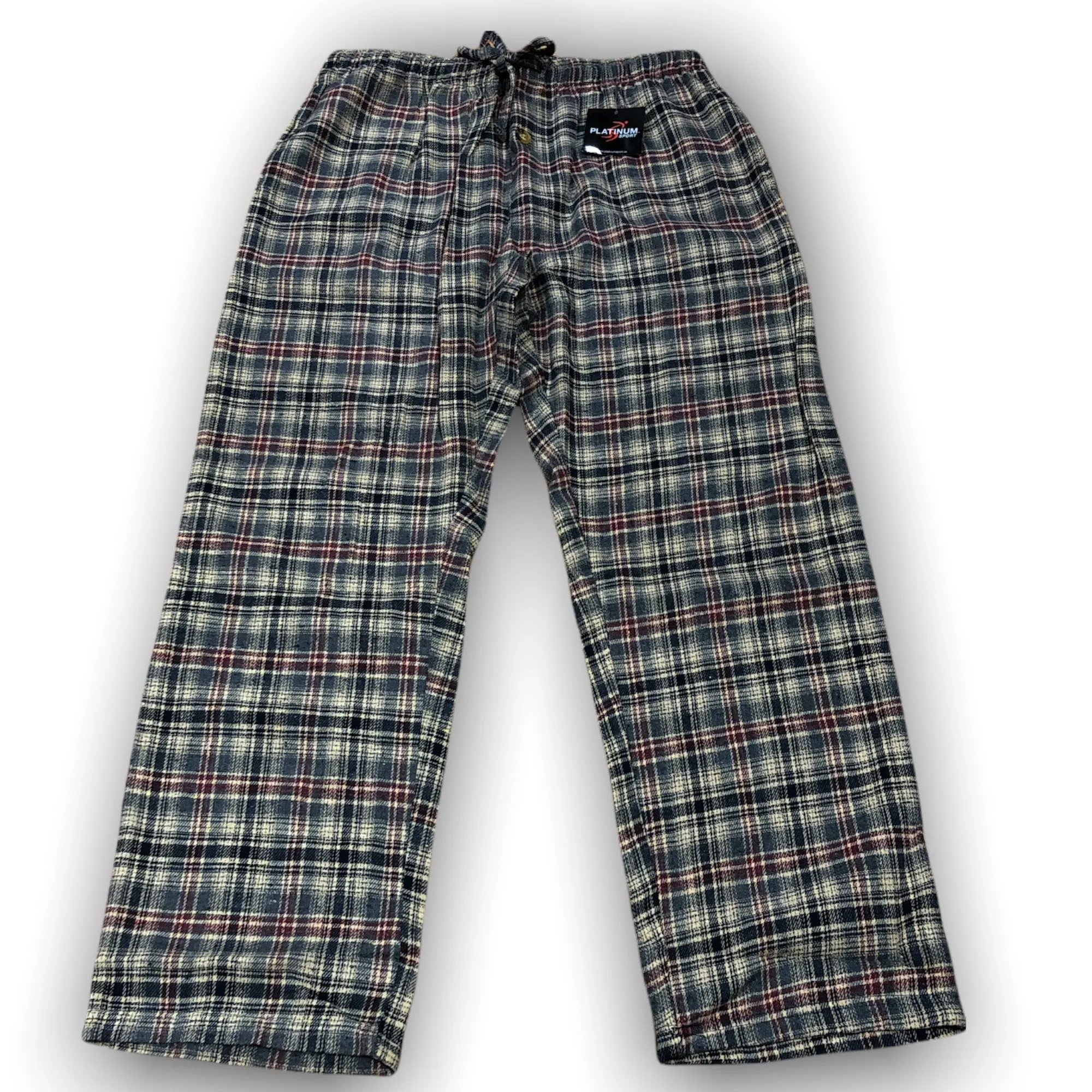 Men's 100% Cotton Flannel Plaid Sleep Pants