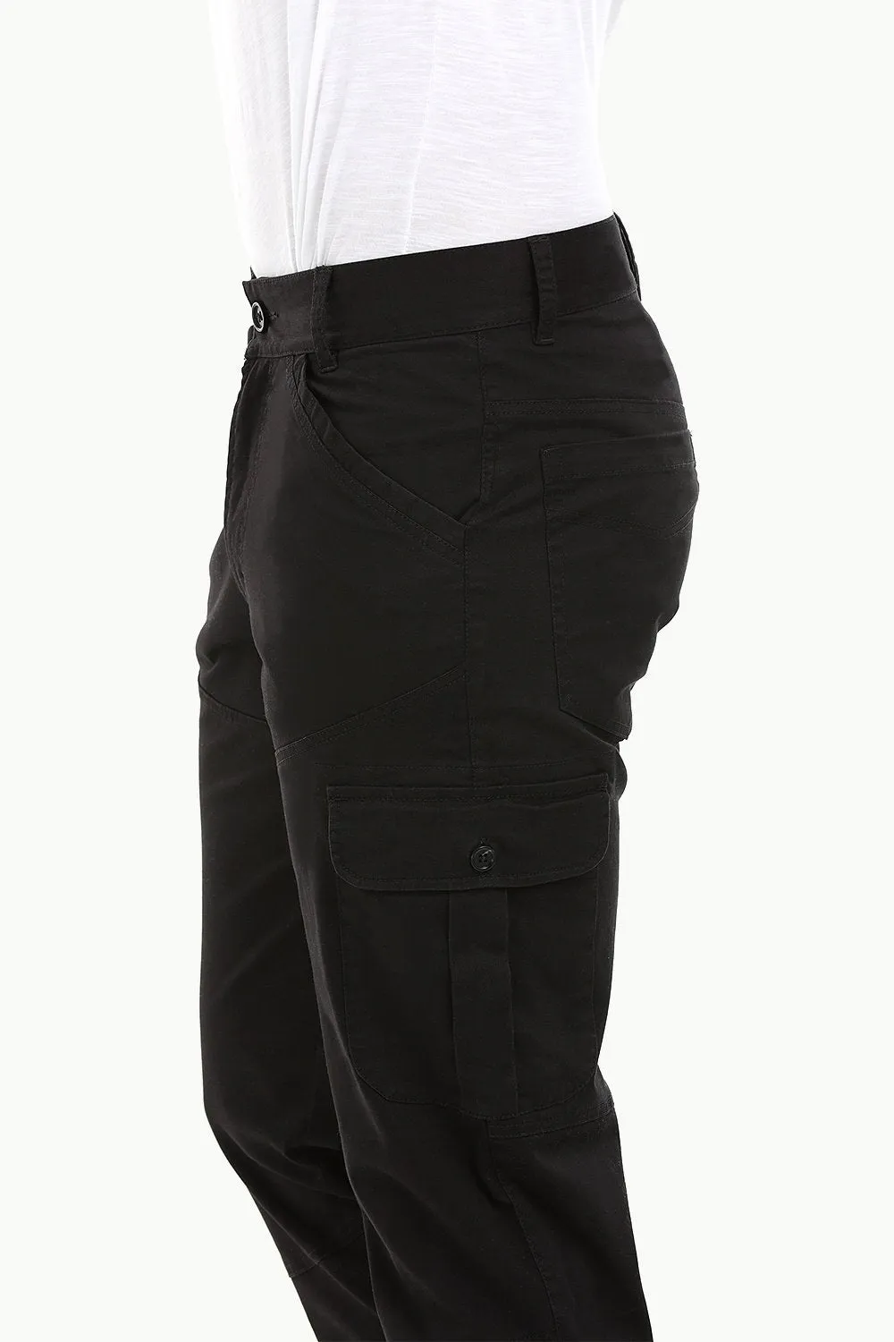 Men's Black 6 Pocket Twill Cargo Pants