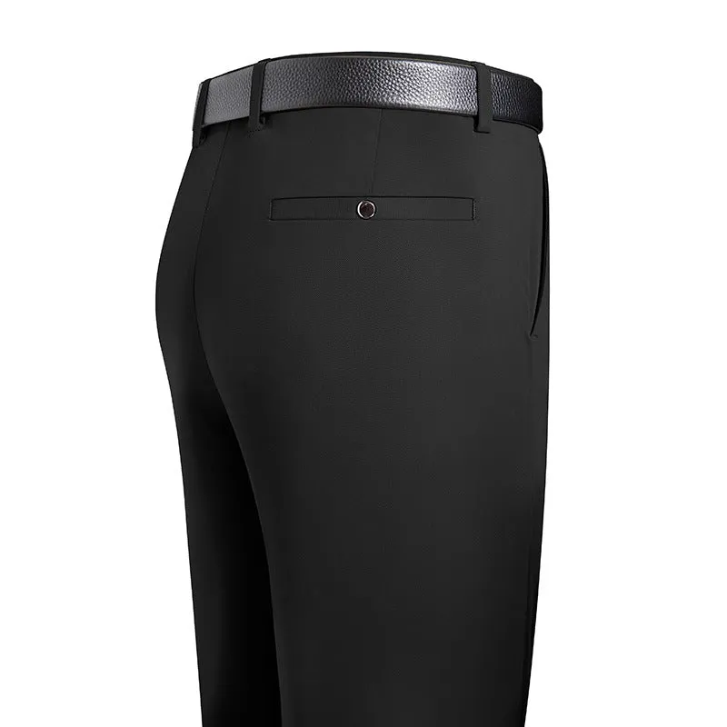 Men's Premium 4-Way Stretch Suit Pants | Wrinkle-Resistant Business Trousers