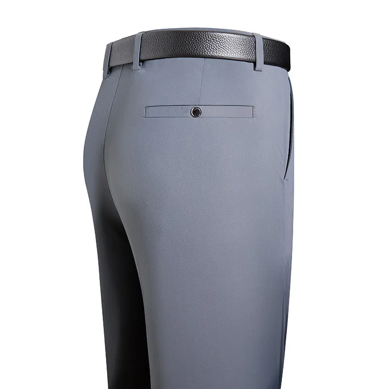 Men's Premium 4-Way Stretch Suit Pants | Wrinkle-Resistant Business Trousers