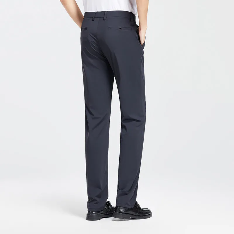 Men's Premium 4-Way Stretch Suit Pants | Wrinkle-Resistant Business Trousers