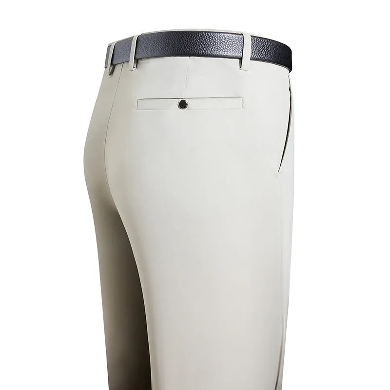 Men's Premium 4-Way Stretch Suit Pants | Wrinkle-Resistant Business Trousers