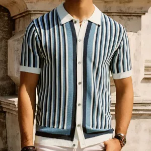 Men's Tencel Knitted Business Casual Shirts