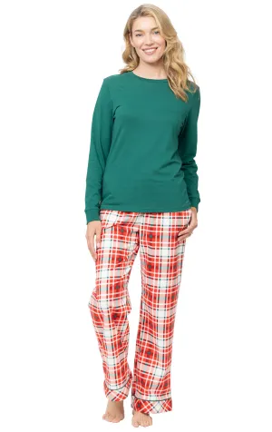 Modern Plaid Pullover Pajamas