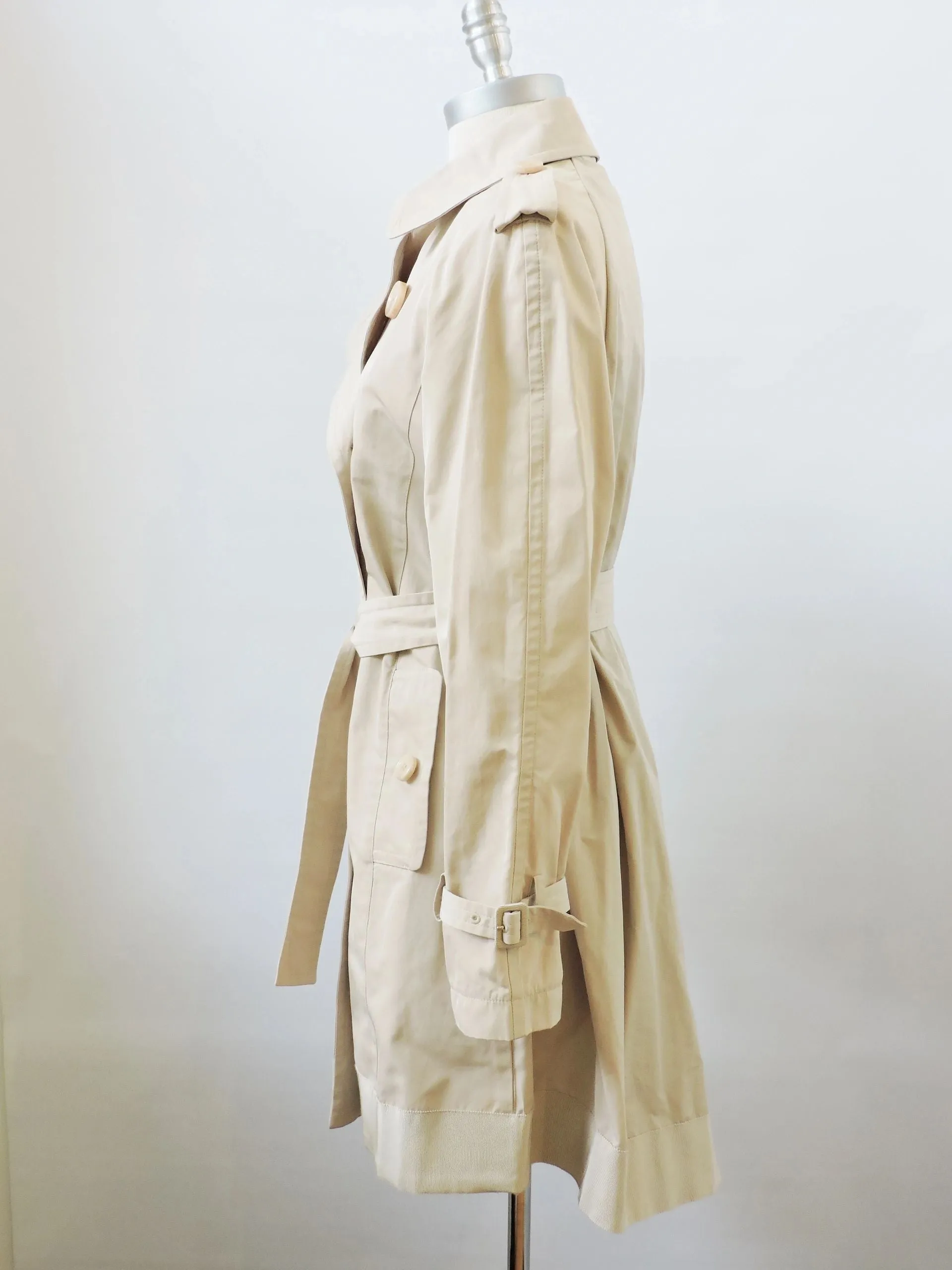 Moncler Double Breasted Trench Coat Size 3 (L Us)