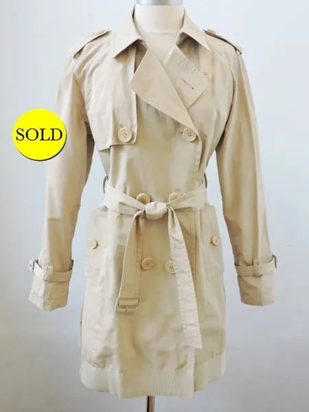 Moncler Double Breasted Trench Coat Size 3 (L Us)