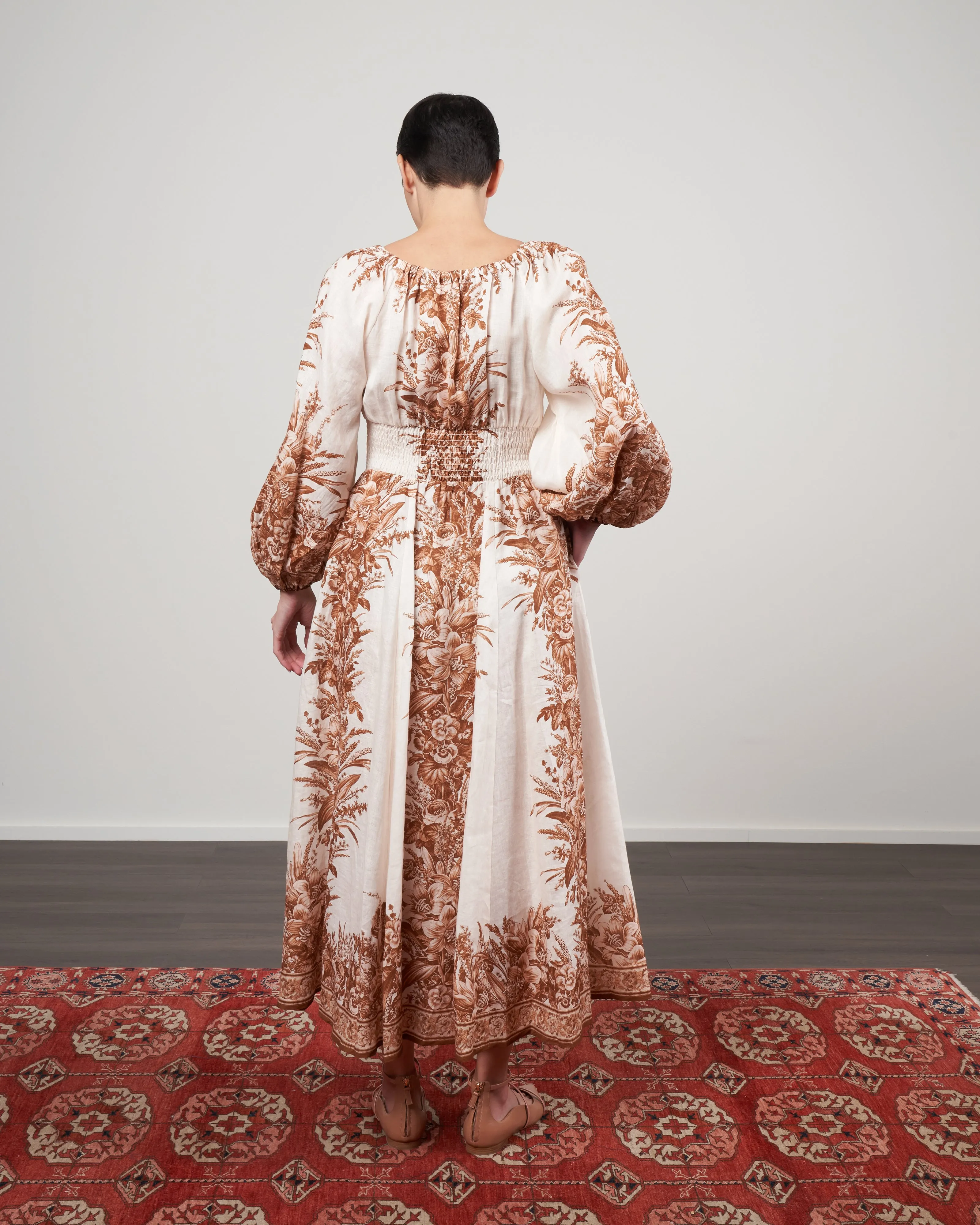 moonshine scoop long dress - caramel lily