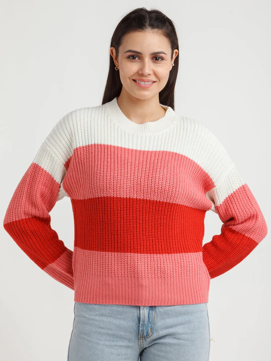 Multi Color Striped Sweater