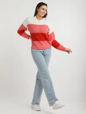 Multi Color Striped Sweater