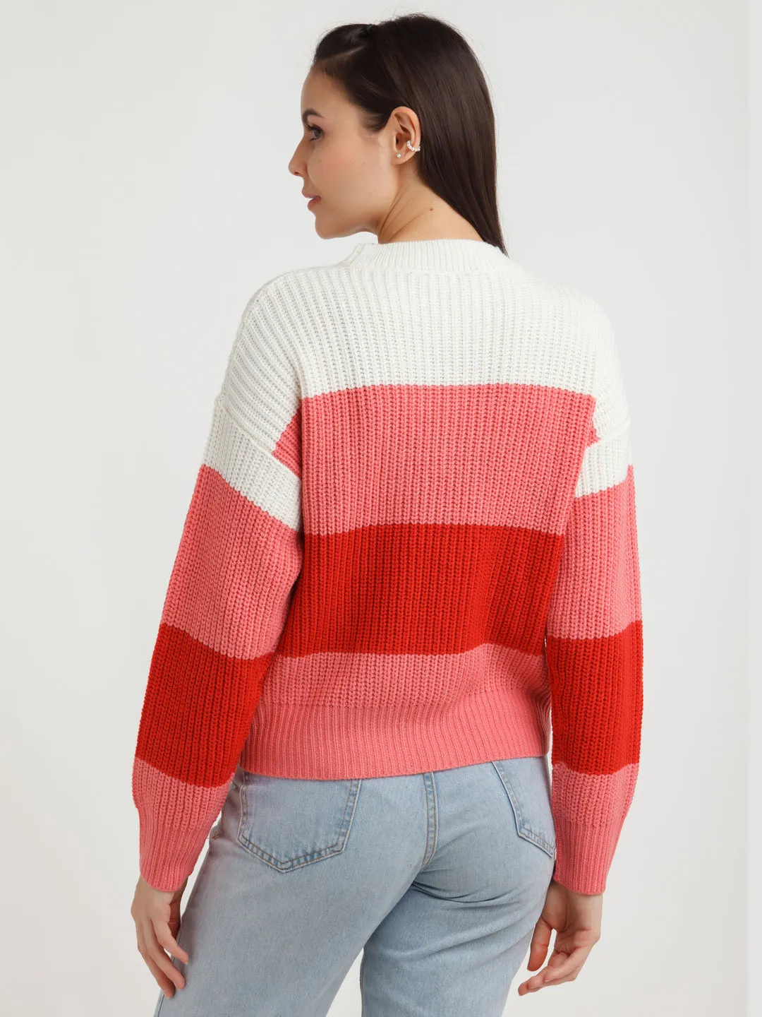 Multi Color Striped Sweater