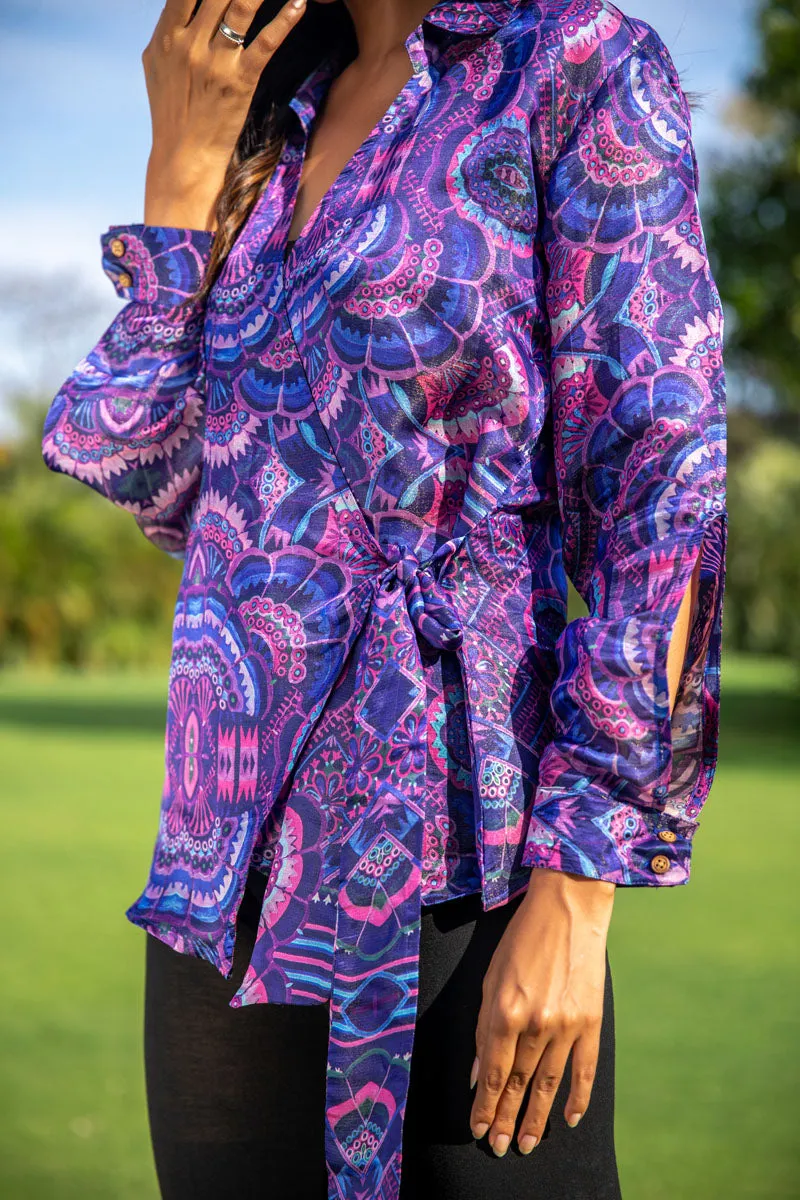 Neon Nova Tie-up Shirt