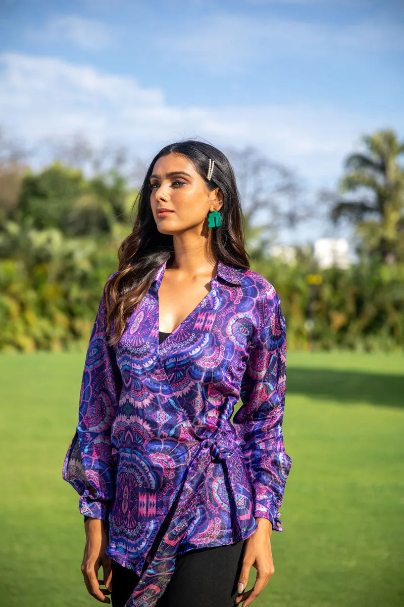 Neon Nova Tie-up Shirt