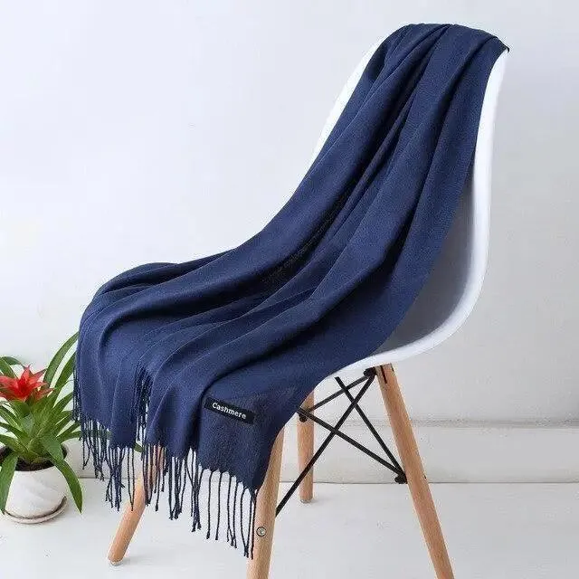 New Stylish Winter Scarf For Ladies Shawls And Wraps Neck Scarves Women Female Stoles Casual Wear Pashmina Scarf and Shawl Soft Women Pashminas