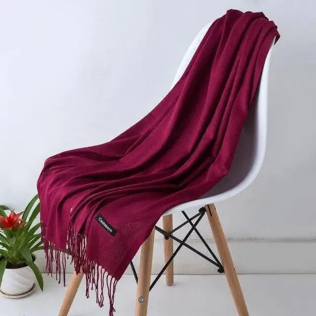 New Stylish Winter Scarf For Ladies Shawls And Wraps Neck Scarves Women Female Stoles Casual Wear Pashmina Scarf and Shawl Soft Women Pashminas